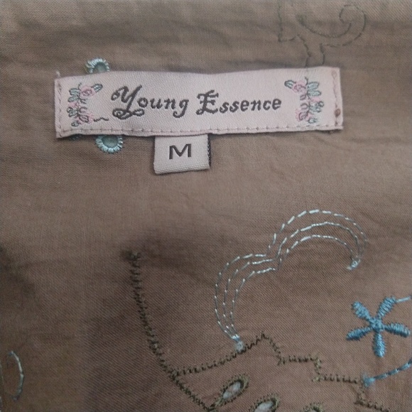 Young Essence Boho Tool Overlay Skirt Size Medium - Picture 2 of 8